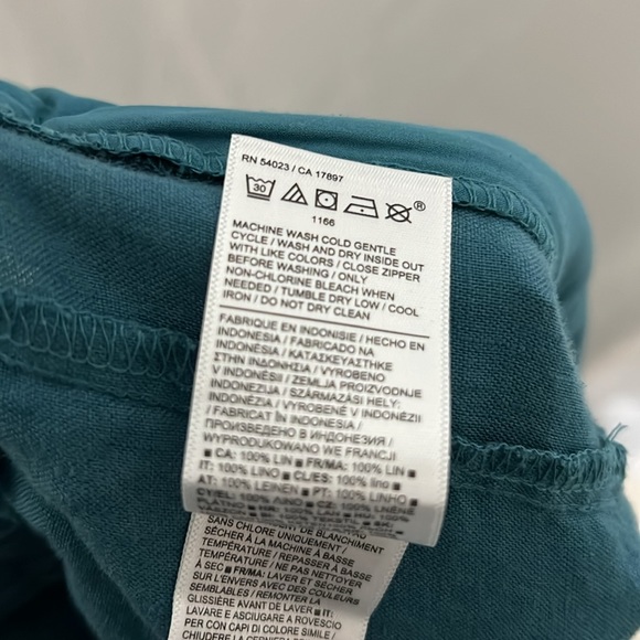 Athleta Size 6 Playa Linen Crop Wide Leg - Picture 12 of 13